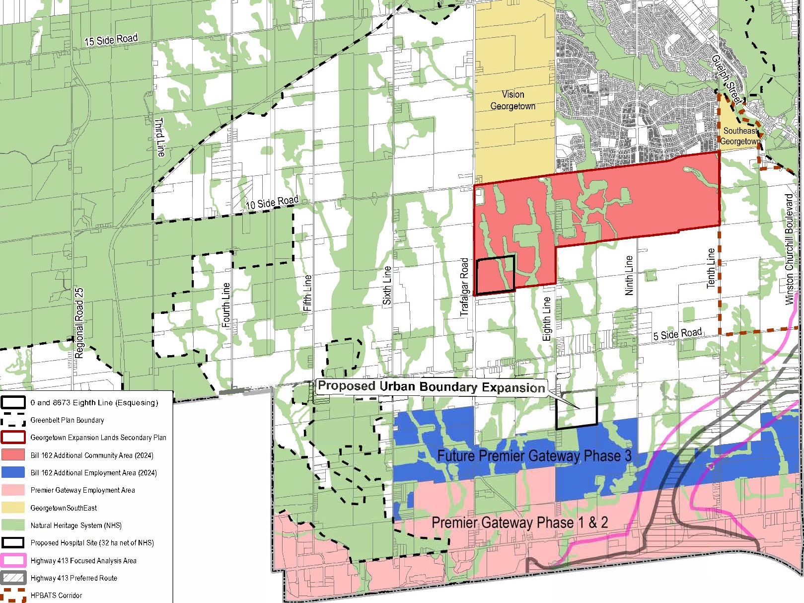 Subject Lands & Existing New Urban Boundary Limits